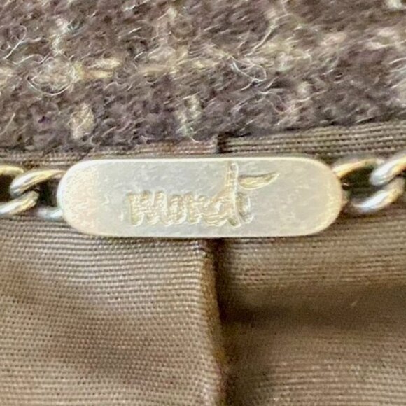 Vintage Mondi 36 Women's Wool Plaid Blazer Brown & Gray Oversized Back Belt - Picture 10 of 12